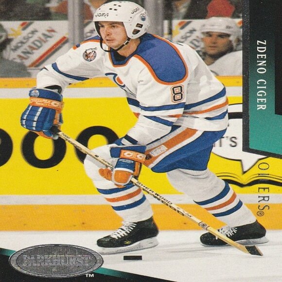 Zdeno Ciger Edmonton Oilers NHL Hockey Card Collection - 2 Card Set - Picture 2 of 3